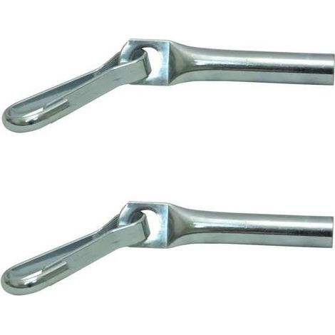 2x Joint d'extrémité de câble avec crochet 8mm en acier Fermeture Bâche Fixation Camion Remorque Corde Piscine
