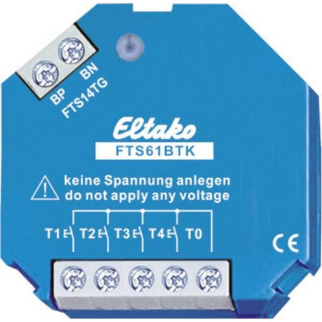 Eltako FTS61BTK Acoplador pulsador neutro 45 mm