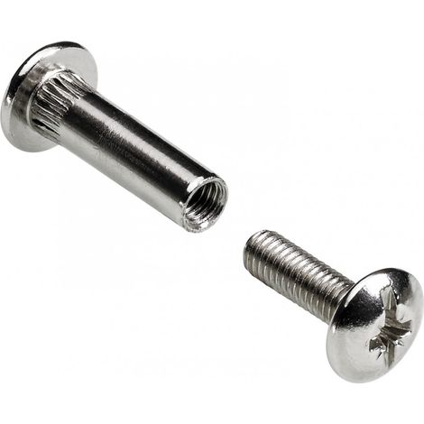 HETTICH Lot de 4 vis d'assemblage acier nickelé HETTICH, l.42 mm