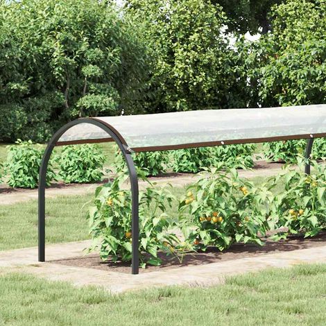 Housse de protection plantes avec œillets 1x8 m polyéthylène (1/5)