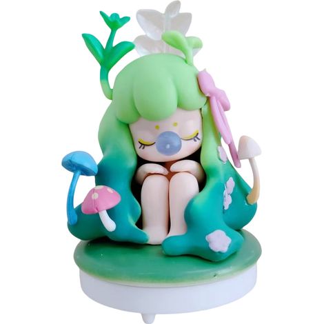 Figurine 3D - Décor De Bureau - Base Personnalisée Avec Motif Champignon - Design Super Déformé - 1 Pièce (1/5)