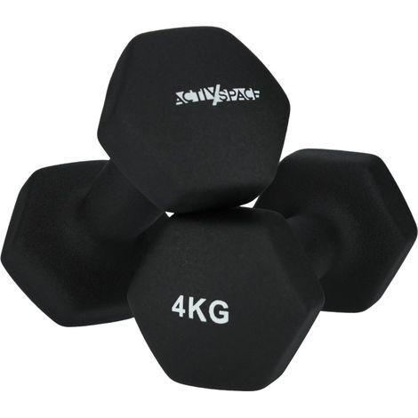 2 manubri da 4 kg per esercizi - pesi in neoprene (1/5)
