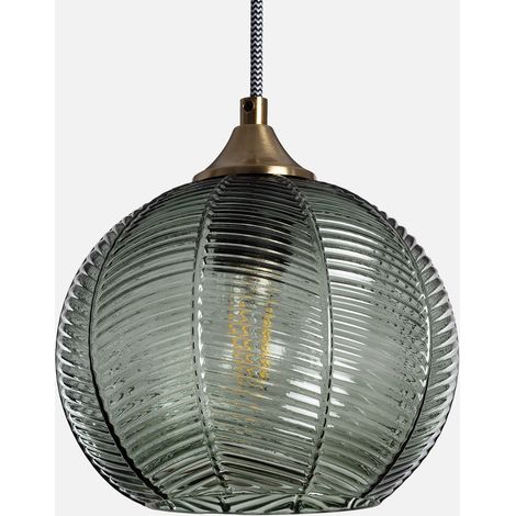 Lampade sospesa in metallo e vetro, 20cm (1/5)