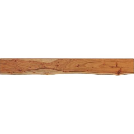 Étagère murale rectangulaire massif acacia bordure assortie