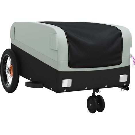 Remorque chariot transport de vélo 30 kg fer gris (1/5)