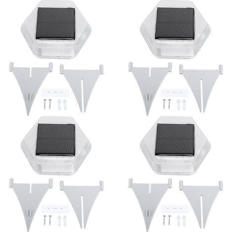 Ortviai 4 spots solaires enterrables IP65, lumière chaude 3000 K pour allées, jardins et terrasses (1/5)