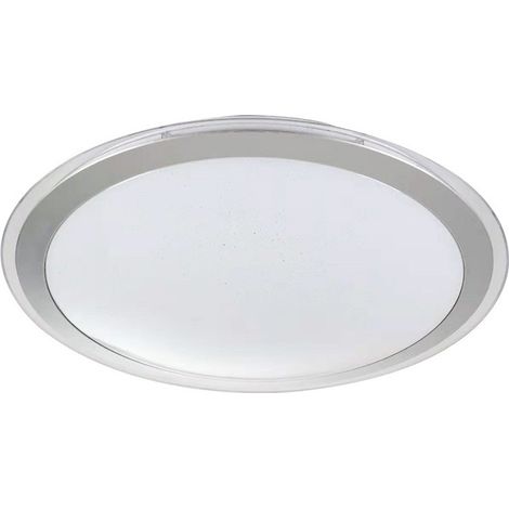 Plafón LED regulable “Aiko” (85W 3CCT 6900lm) IP20 fabricado en metal y policarbonato color plata (1/5)