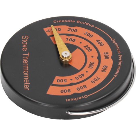 Magnetisches Thermometer für Holz- und Gasöfen, Temperaturanzeige 0–500 °C, verhindert Überhitzung, thermische Messskala (1/5)