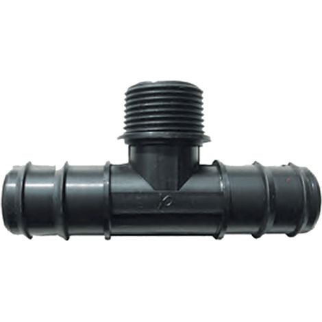 TEE A 90  ° CON FILETTO MASCHIO  EE ¸ 32 x 1 x 32- 25 pezzi  - IRRITEC