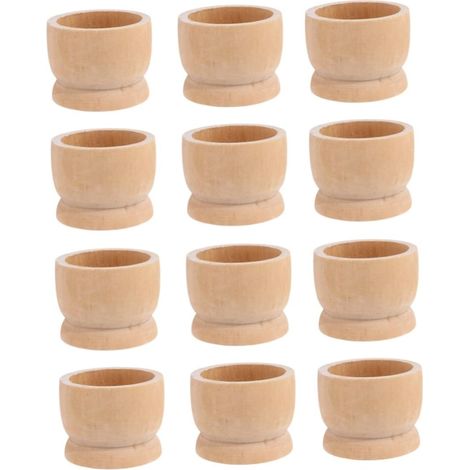 Lot 12 coquetiers décoratifs, distributeurs d'œufs, boîtes de rangement pour œufs en vrac, anneaux pour œufs (1/5)