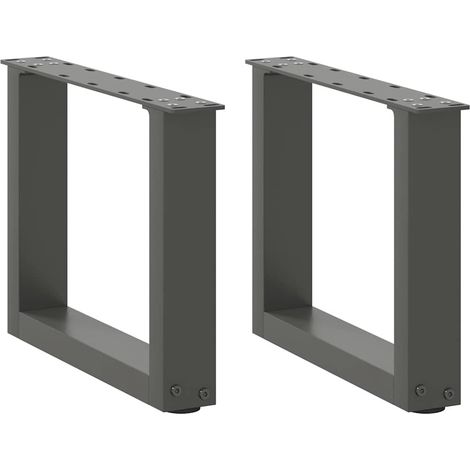 Couchtischbeine U-Form 2 Stk. Anthrazit 40x(30-31) cm Stahl