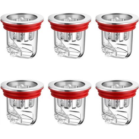 [JAMAIS UTILISÉ] Lot de 6 bouchons de douche anti-odeurs pour siphon de douche, pour balcons, salles de bain, machines à laver (1/4)