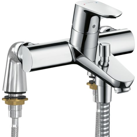 Grifo mezclador mecánico para bañera/ducha HANSGROHE Focus C2 + barras de ducha cromadas Idro'Flex (1/3)