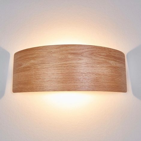 [GEBRAUCHT] B-Ware Lindby Wandleuchte Wandlampe Led Rafailia Holz Warmweiß Leuchte Licht Natur361