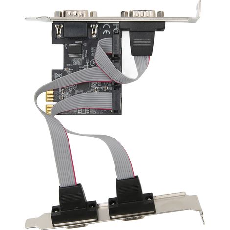 Carte d'Extension 4 Ports Série RS232 PCI Express X1 - Adaptateur de Communication Série (1/5)