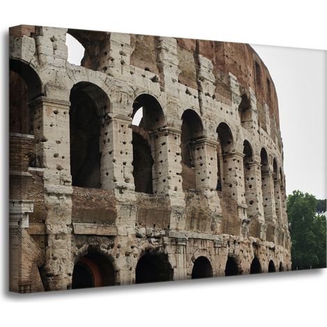 Peinture sur toile Architecture Colisée Rome 70x50 Italie Antiquité