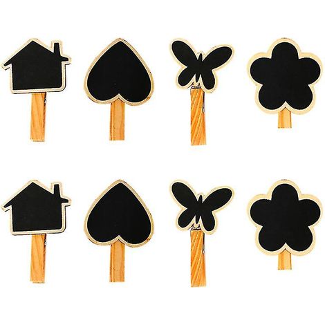 Lot de 8 pinces mémo pour tableau noir (1/3)