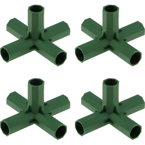 Gewächshaus Verbinder 4 PCS 16mm Plastik Garten Rahmen Konnektoren Gerüstbau Starkes Werkzeug Pflanzenstecker Bewässerungssystem (1/4)