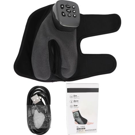 Appareil de massage électrique pour pieds et chevilles, mode soulagement de la douleur, vibration réglable, compression chaude, machine de massage des chevilles (1/5)