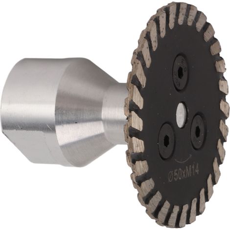 Lame de scie circulaire diamantée en acier allié haute dureté, frittée à chaud, pour la découpe de granit, marbre et béton (type joint), 50 mm / 2 pouces (1/5)