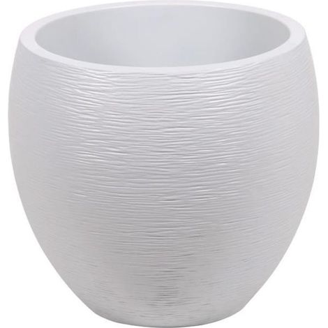 Topf Ei white PM - Durchmesser 50 x 45 cm 46L - Eda Kunststoff (1/5)