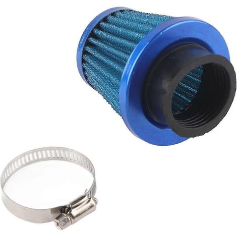 Kit d'admission d'air universel 38 mm compatible avec les motos tout-terrain, quads, VTT et autres véhicules tout-terrain (bleu AQ) WHBYV (1/4)