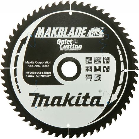 Makita Sägeblatt MAKBLADE+ 260x30x60Z