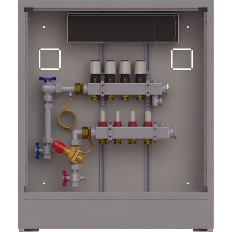 Station UnoFloor Basic 4L 4 HK, links mit WMZ-Set, 230V (1/2)