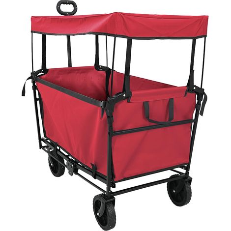 Klapp-Handwagen Rot 105 x 56,5 x 116 cm Oxford-Stoff