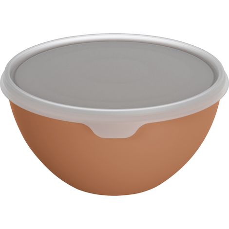 Rotho Schüssel + Deckel Caruba 3 L coral clay (1/2)