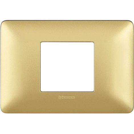 Plaque centrale BTicino Matix AM4819MGL 2 modules – couleur or