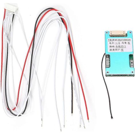Carte de protection pour batterie lithium BMS 7S 24V 18650, équilibreur BMS, chargeur de batterie externe pour moto et scooter (25A) kns (1/5)
