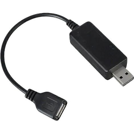 USB-Stecker auf Buchse Lüfterdrehzahlreglerkabel 5V-18,8V Einstellbarer USB-Lüfter