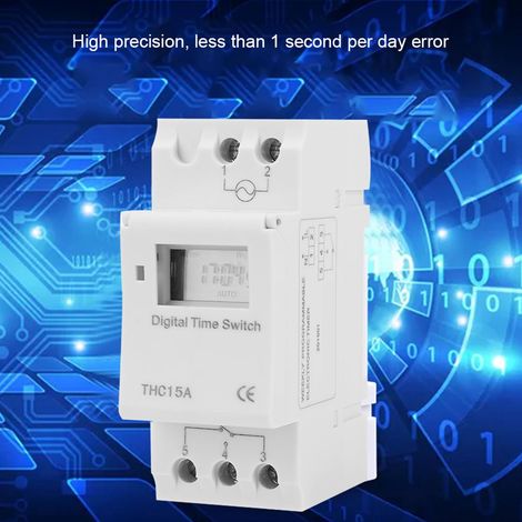 Mini programmateur horaire numérique AC 220-240V 50-60Hz interrupteur à temps contrôleur temporel (1/5)