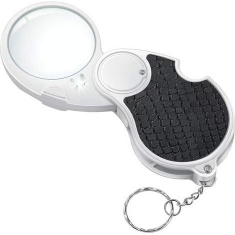 1 loupe avec lampe, loupe éclairée, loupe de poche manuelle 5X, petite loupe pliante éclairée pour utilisation portable (1/4)