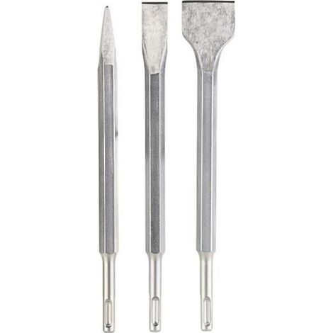 Burins pointu-bêche-plat pour système SDS-Plus - AGT PROFESSIONAL - Outil de démolition - 3 joules (1/3)