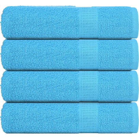 Serviettes FROGN, lot de 4, turquoise, 50x100 cm, 360 g/m²