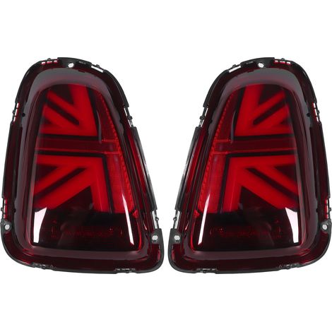VLAND pour JCW Union Jack feux arrière LED complets lentille rouge pour R56 R57 pré-LCI 2007-2013 (1/5)