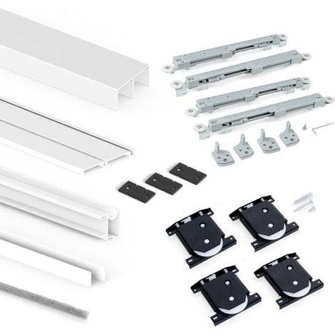 Emuca Placard 74 Schiebesystem weiß Aluminium (1/5)