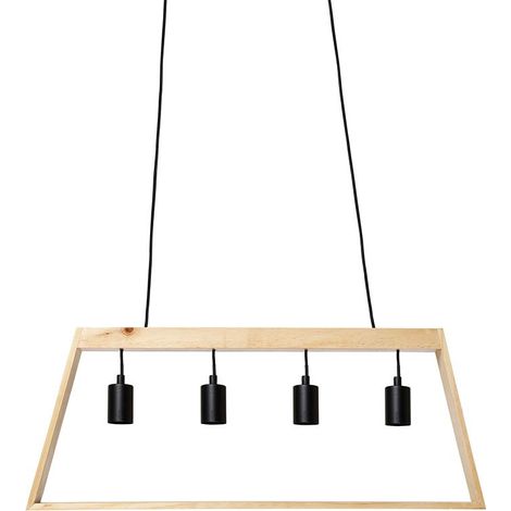 Suspension trapèze en bois 4 cordons Ostaria (1/5)