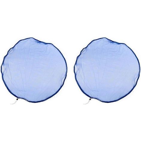 Lot de 2 filets récupérateurs d'eau de pluie 95 cm, couvercle ajustable élastiqué maille nylon anti-feuilles/insectes pour réservoirs de stockage (1/5)