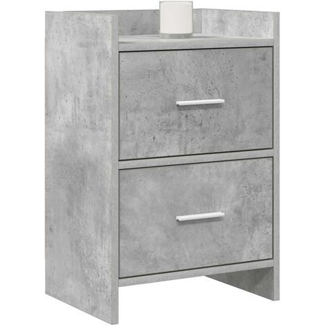 Maison Exclusive - Comodini Grigio Cemento 40 x 30 x 60 cm Legno ingegnerizzato (1/5)