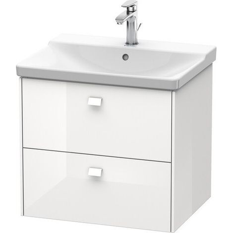 BRIOSO Mobile lavabo Griffe cromo 561x620x479mm Ciliegio ticinese