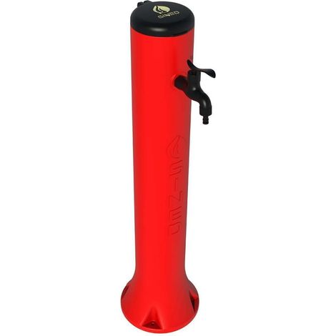 Fuente Jardín Tritone Hdpe Rojo Con Acoples Rápidos Sined