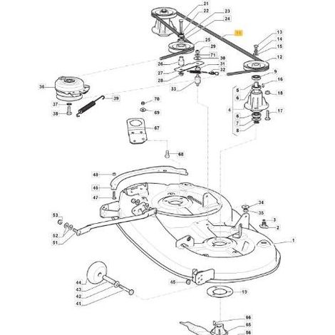 CINGHIA TRASMISSIONE LAME 108WT ORIGINALE STIGA - 135061510/0