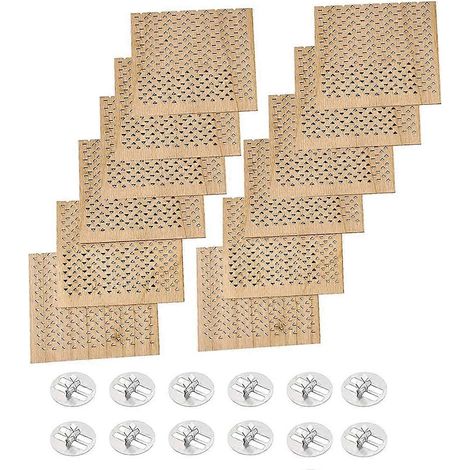 12 mèches en bois de 7 x 6 cm pour la fabrication de bougies artisanales. (1/4)
