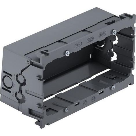 Multipack OBO GERÄTEDOSE 2-FACH F.BR-KANAL (71GD7-2      RAL7011) - 2 Stück