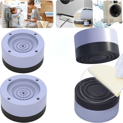 Tapis Anti Vibration Machine A Laver,Pied Machine A Laver,Pour Caoutchouc AntidéRapant Coussinets De Pieds Anti-Marche(4pcs) (1/5)