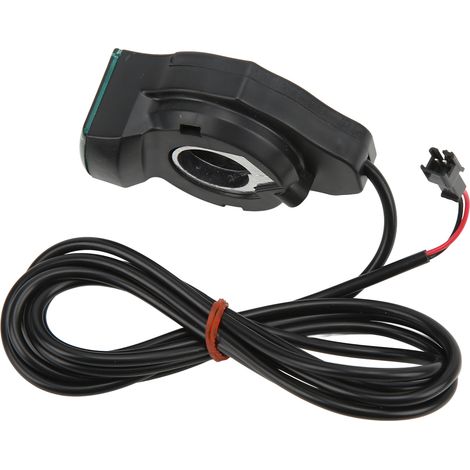 Gaspedal für Elektrofahrräder mit rotem Display und Daumensteuerung (1/5)