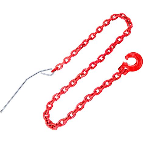 Chokerkette 2 m/8 mm mit Schlinghaken und Nadel (1/3)